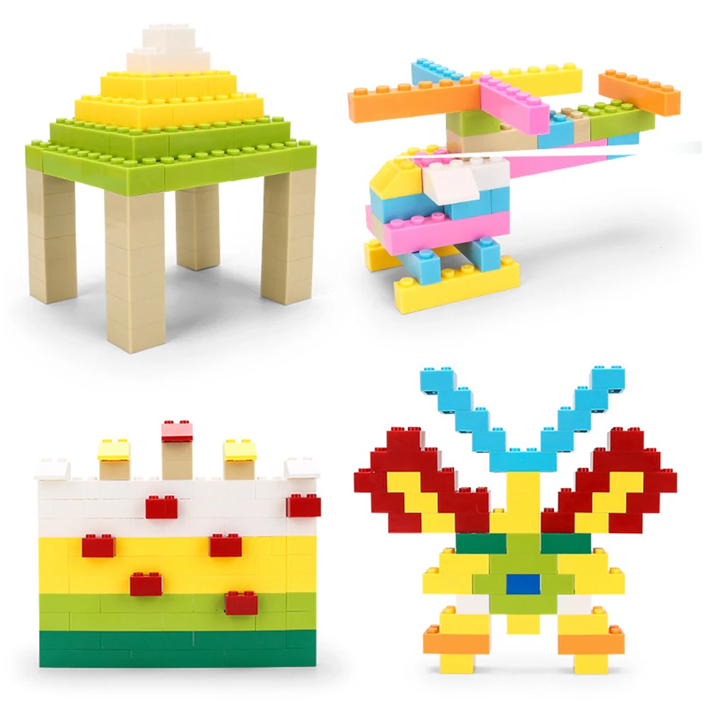 DIY красочные строительные блоки оптовый набор 125 г/250 г городские разноцветные