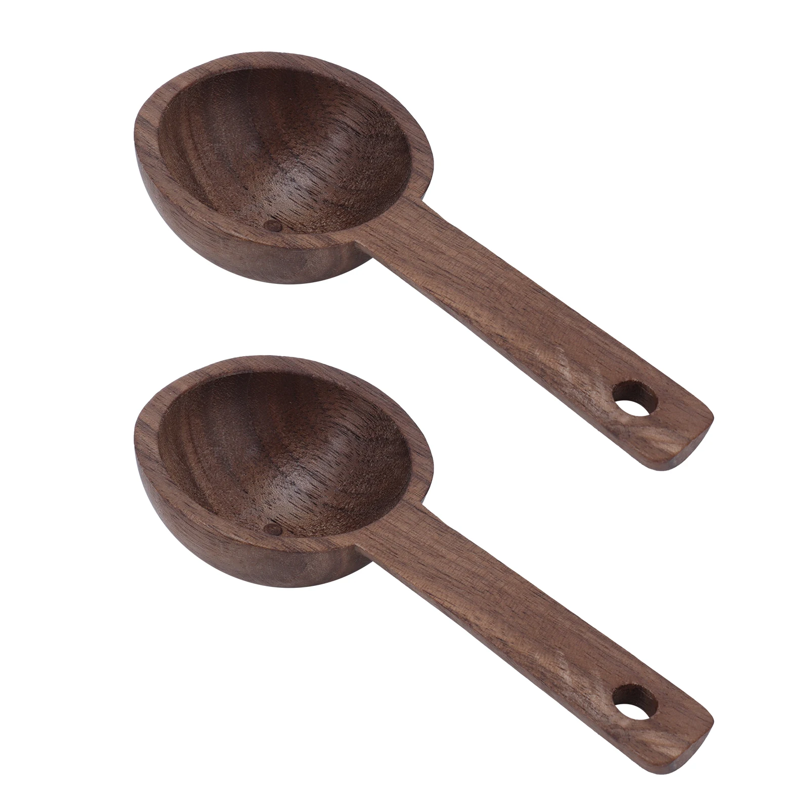 

Coffee Scoop Wooden Measuring Spoon Walnut Teaspoon Coffee Accessories for Coffee Sugar Dlour Spices2pcs