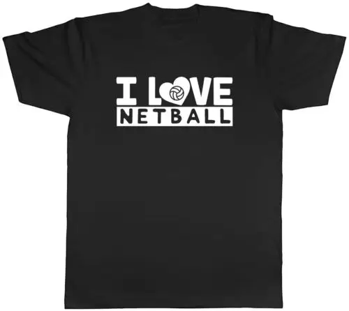 Фото Мужская футболка унисекс I Love Netball №1