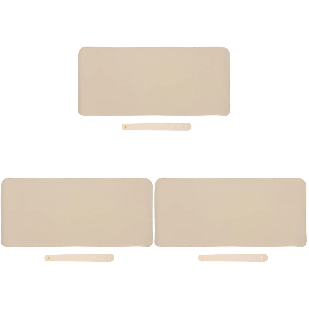 

3pcs Pad PU leather Cork Double Sides Mat Gaming Pad Accessory