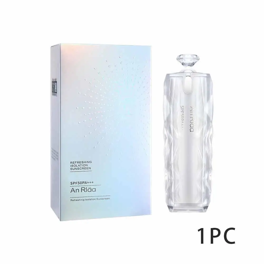 Солнцезащитный крем 2 в 1 SPF 50 изоляция лица Осветляющий кожу защита от пота