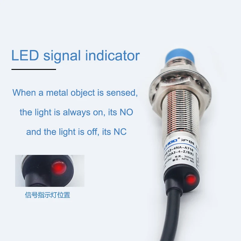 Металлоиндукционный датчик приближения NPN PNP с двумя или тремя четырьмя