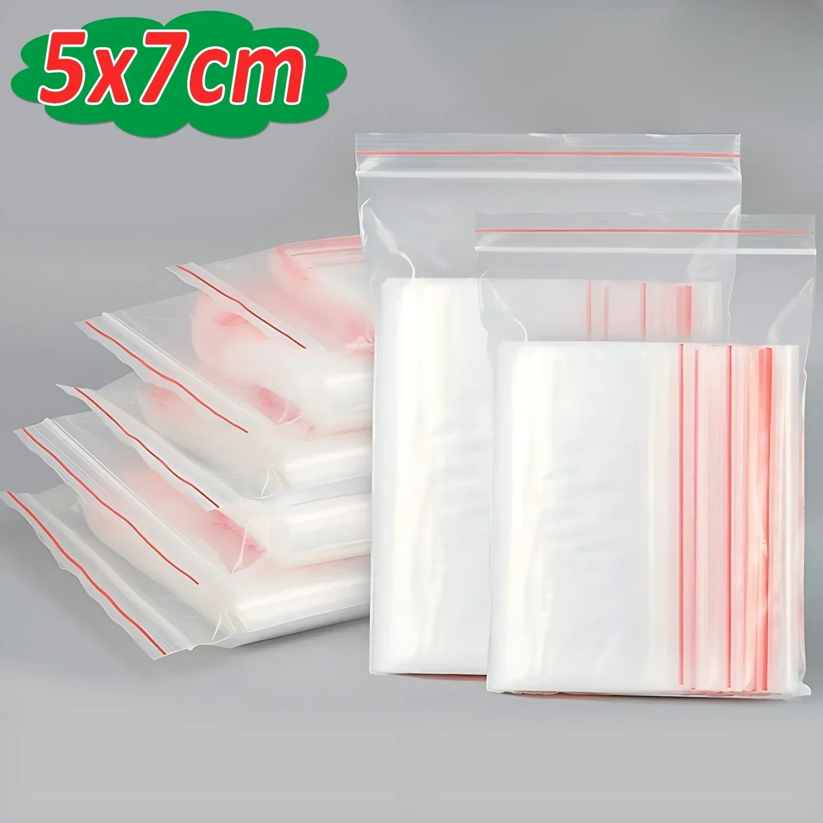 

Прозрачные герметичные пакеты на молнии из ПЭ