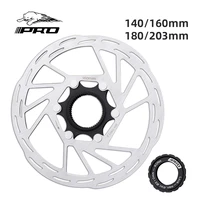iiipro bicycle center lock disc brake rotor 140mm160mm180mm203mm road bike disc brake rotor with lock ring bike brake pads
