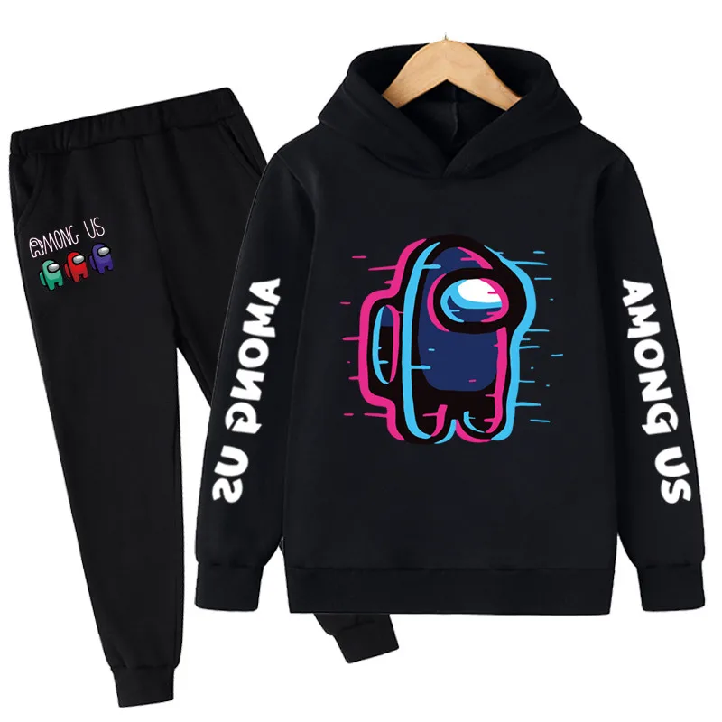 

Осенняя хлопковая толстовка с длинным рукавом и штаны для мальчиков