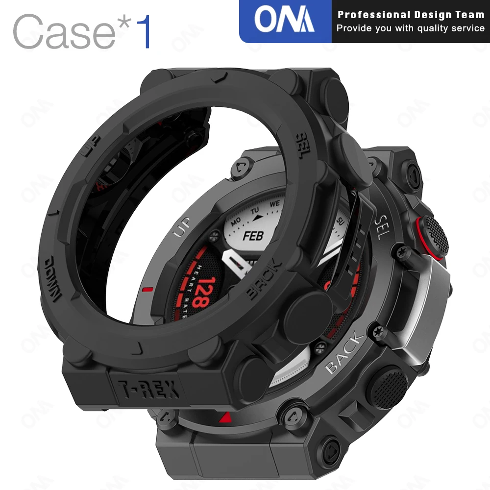 2-в-1 защитный чехол + Защитное стекло для экрана Amazfit T Rex 2 TRex Смарт-часы бампер