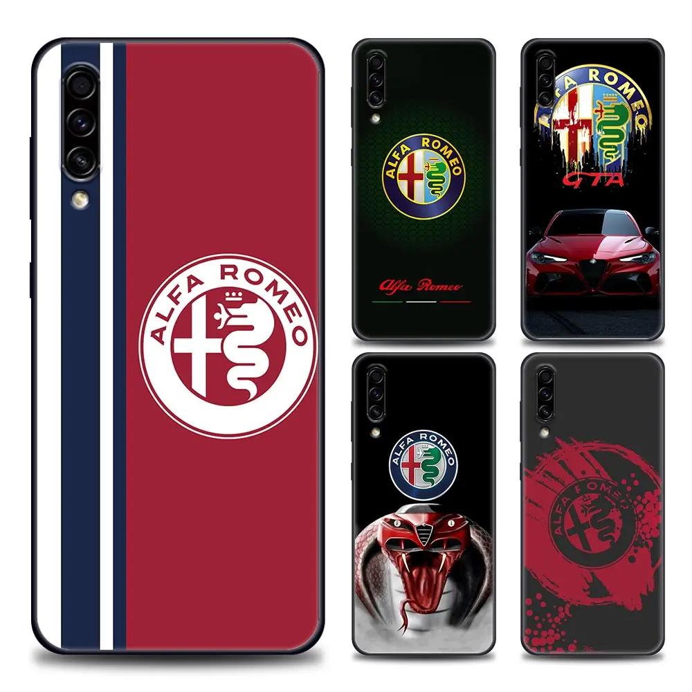 

Italy Car A-Alfa R-Romeo Case For Samsung M62 M52 M51 M33 M32 M31 M30s M23 M22 M21 M12 M11 F62 F52 F42 F41 F23 F22 5G Cover Capa