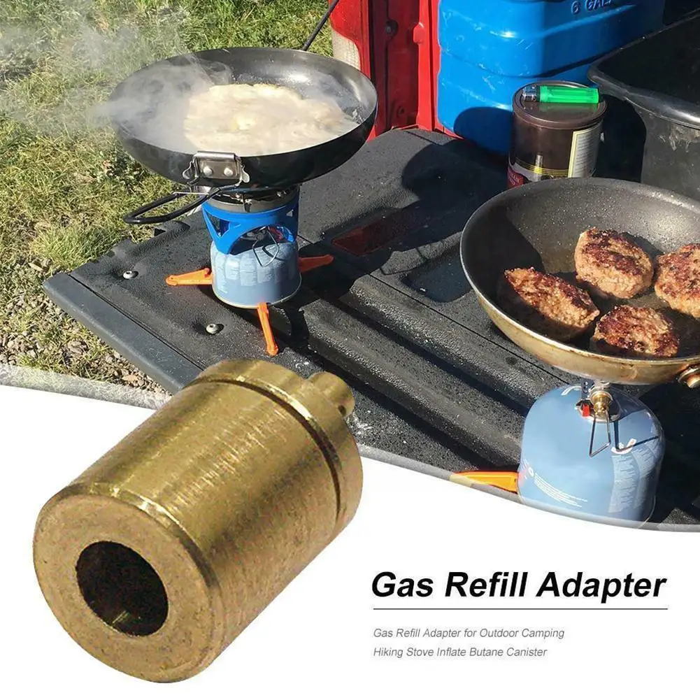 

Gas Refill Adapter Outdoor Camping Stove Gas Cylinder Inflate Tank Accessories Burner Gas Hiking Gas Canister Butane W9V8