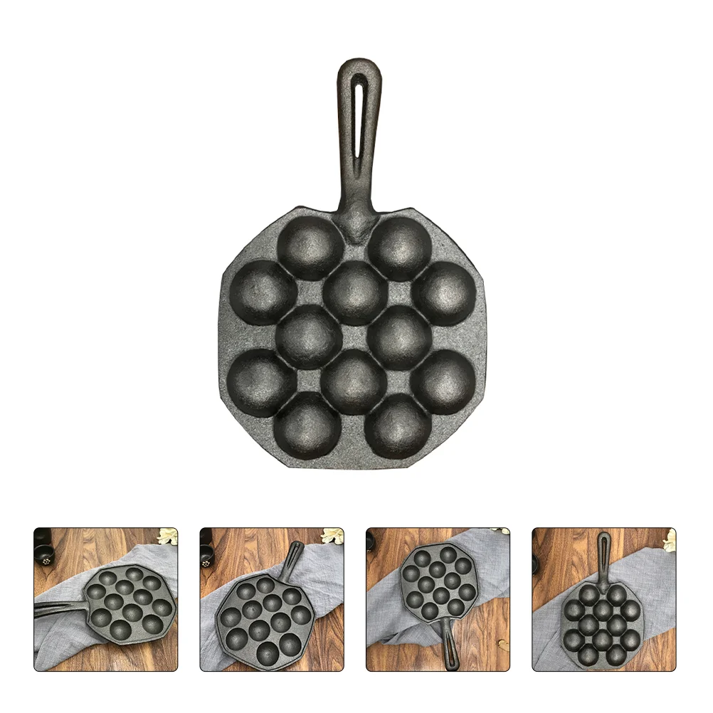 

3Pcs Takoyaki Pans Escargot Kitchen Gadget 12-Hole​ Poffertjes Molds