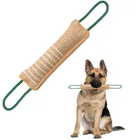 Durable Dog Training Tug Toy Strong Pull Throw Agility Equipment Chewing Bite Jute Toys For German Shepherd Rottweiler Malinois
