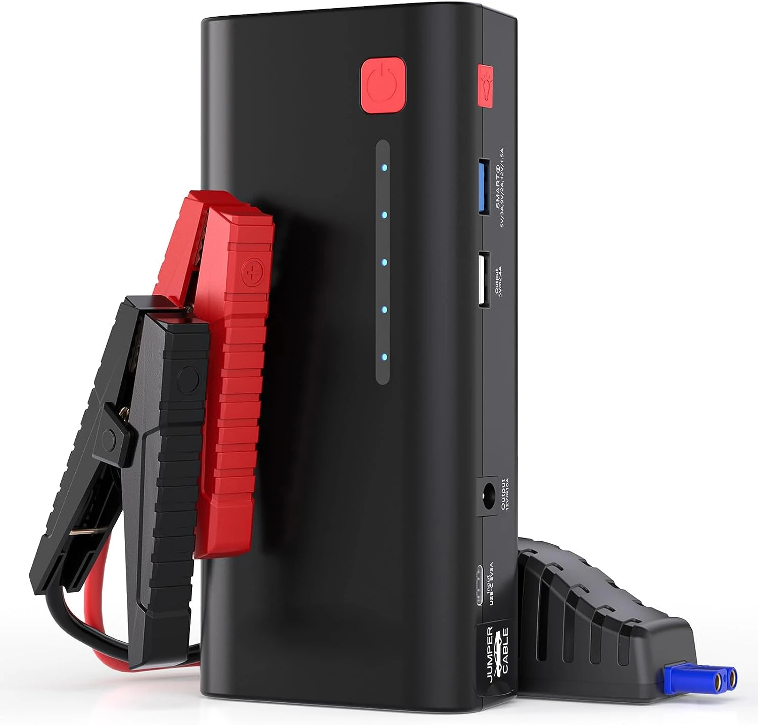 

Starter GE1200 2000A Peak Portable Jump Starter Battery Pack for Up to 8.0L Gas or 6.0L Diesel Engine with USB Quick Charge and