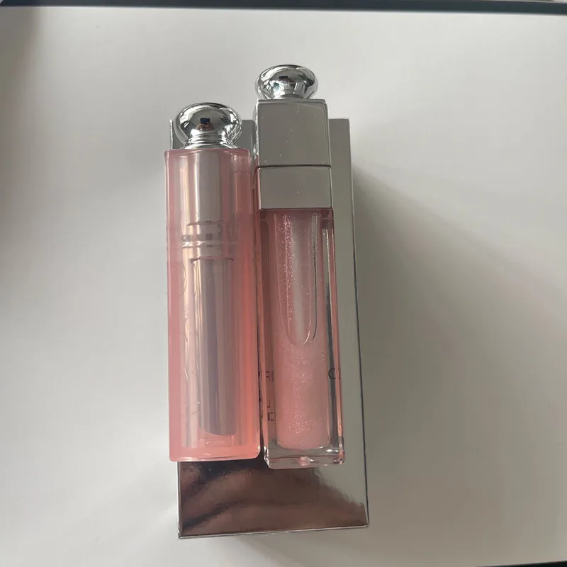 

Wholesale 10sets/lot High Gloss Moisturizing Color Changing Lipstick Natural Lipgloss Lasting Lines Plumping Serum Lip Oil