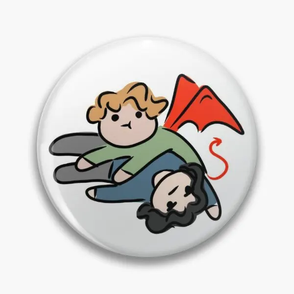 

Мягкая булавка на пуговицах He Protec And He Attac, Подарочная булавка на лацкан с мультяшным рисунком, милая креативная брошь на воротник, забавная Ж...
