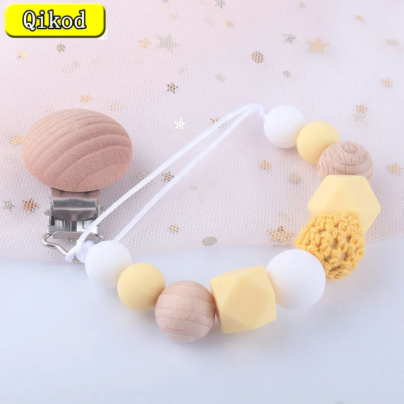 

Детская цепочка-зажим для соски, деревянный держатель, зажимы для соски-пустышки, поводок, ремешок для детской кормления