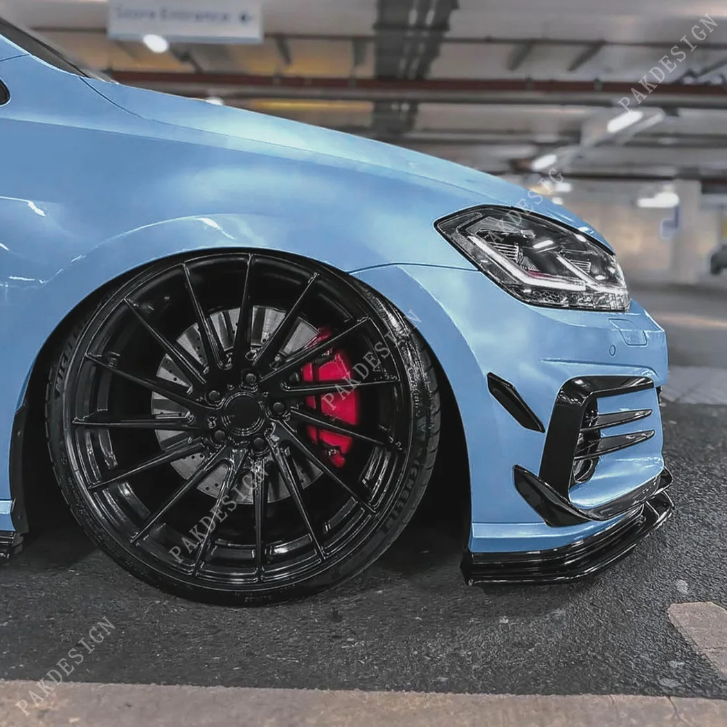 4 шт. передний бампер разделитель губ ветровой нож накладка для VW Golf MK7.5 GTI 2017 2018 2019