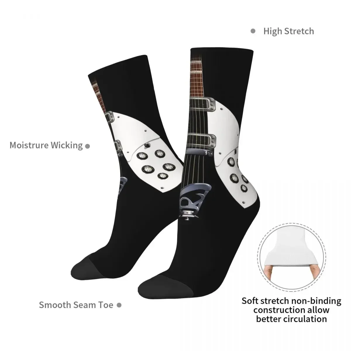 Носки Rickenbacker Style Guitar Digital Illustration мужские