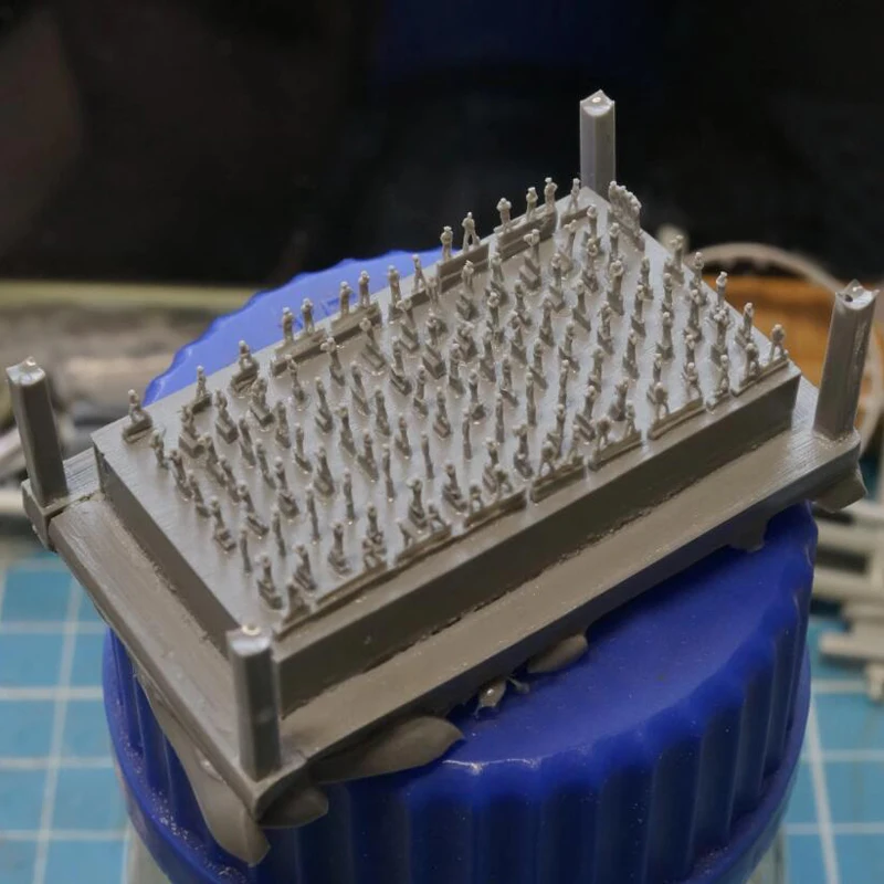 Модель военного солдата масштаб 1/700 1 набор