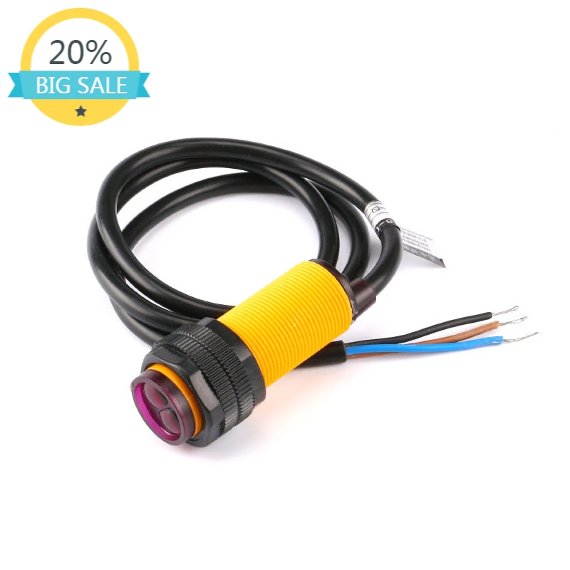 

E18-D80NK Infrared Obstacle Avoidance Photoelectric Sensor Proximity Switch 3-80cm Detection Range Adjustable Smart Car Robor