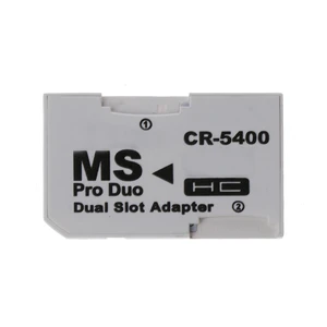 TF to Memory Stick MS Pro for Duo for Psp 1000/2000 / 3000 Card Dual 2 Slot Adapter Converter CR-5400 CR5400