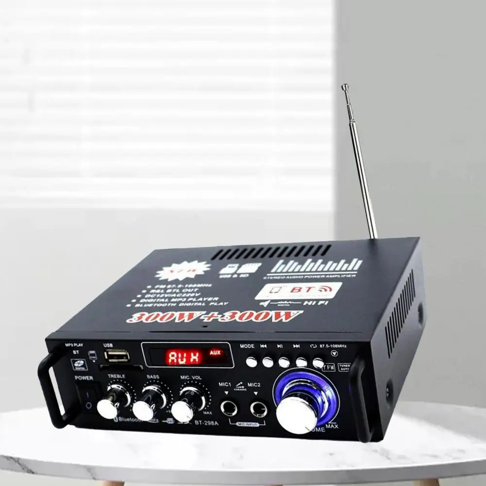 

Professional Audio Power Amplifier HiFi 2CH 600W Audio Power Amplifier Mini Iron Audio Amplifier for Home