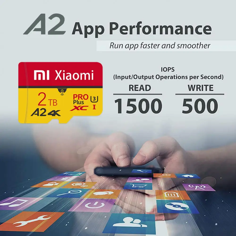 Оригинальная SD-карта памяти XIAOMI 128 ГБ 256 512 1 ТБ Высокоскоростная класс10 SD/TF