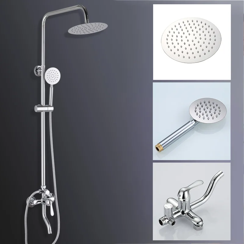 

Rainfall System Shower Set Mixer Faucet Shelf Hygienic Shower Set Hand Polishing Hygienic Ducha Chuveiro Bathroom Fixtures