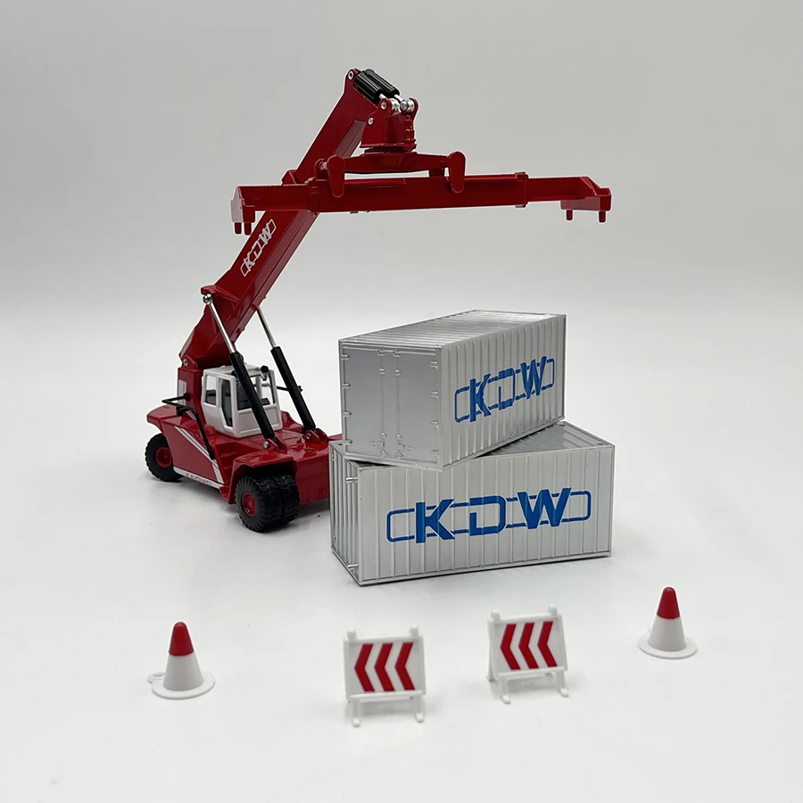 1:50 литая под давлением модель грузовика игрушка KDW Reach Stacker миниатюрная копия