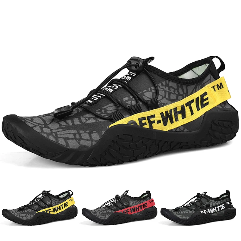 

Новинка, уличная быстросохнущая обувь большого размера для мужчин и женщин, дышащая сетчатая пляжная обувь, женская спортивная обувь для во...