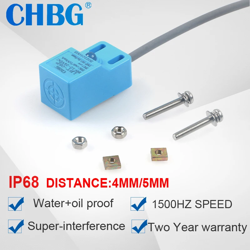 

IP68 4mm 5mm ABS Metal Detection Proximity Inductive Switch Motion Sensor Square PLC Smart Automatic Approach NPN PNP12V LBT-05