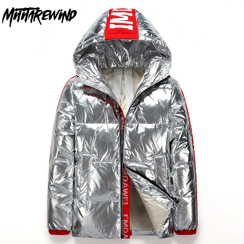 

Мужская зимняя куртка на белом утином пуху, с капюшоном