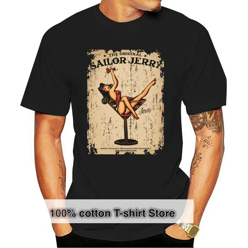 

Оригинальный винтажный постер Сейлор Джерри, потертая футболка