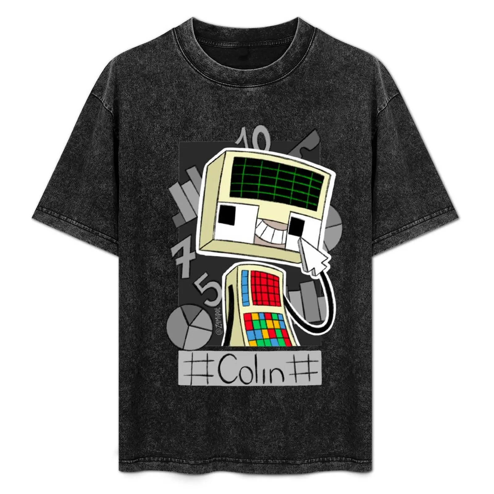 Фото [DHMIS] Футболка Colin the Computer, спортивная футболка с защитой от влаги №1