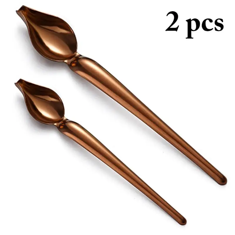 Sauce Painting Spoon Stainless Steel Cuisine Restaurant Western Food Baking Dessert Art Draw Spoons