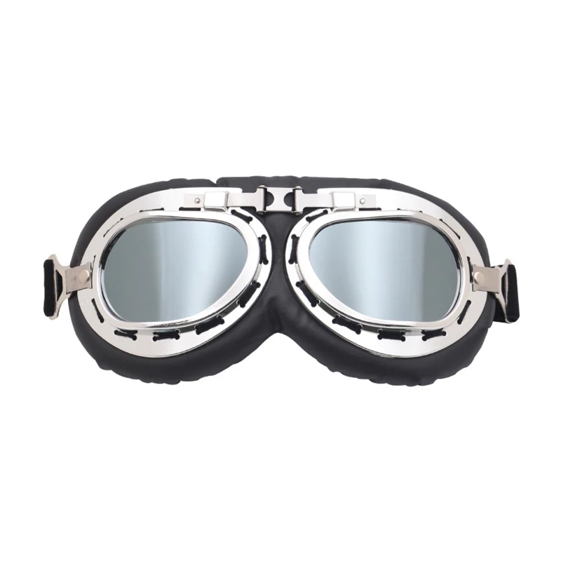 

Pilot Retro Vintage Motorcycle Glasses Cafe Racer Flying Eyewear Goggles