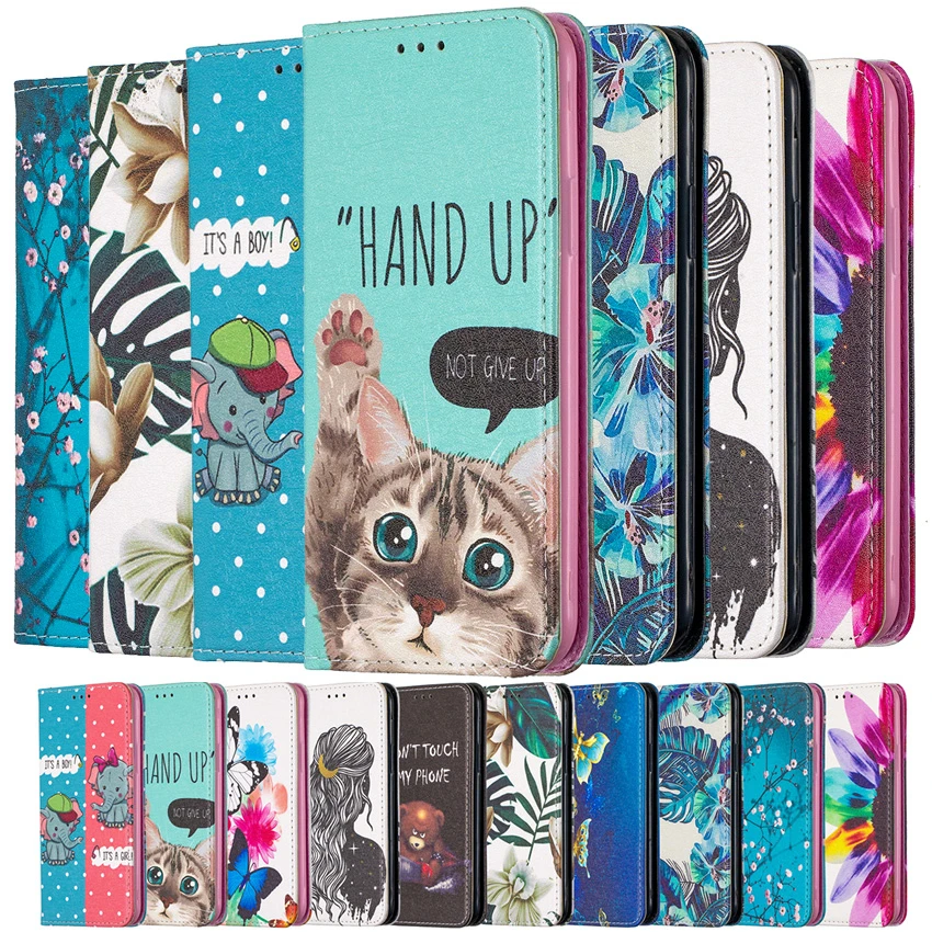 

Luxury Magnetic Painting Phone Leather Wallet Case For Huawei P30 P40 Lite Y5P Y6P Y7P Honor 9S 9C 8A 8S Y5 Y6 2019 Book Cover