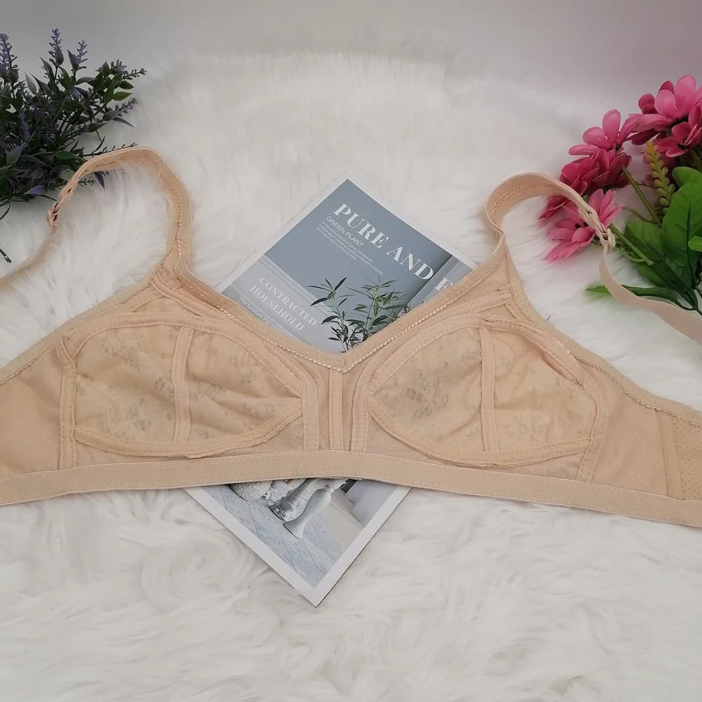 sexy Lace Bra wire free bra for women underwear Seamless Push up bra top plus size 90 95 100 105 110 115 C D E F cup bras C29 (art.: 3920cb1664ff7) - 3920cb1664ff7