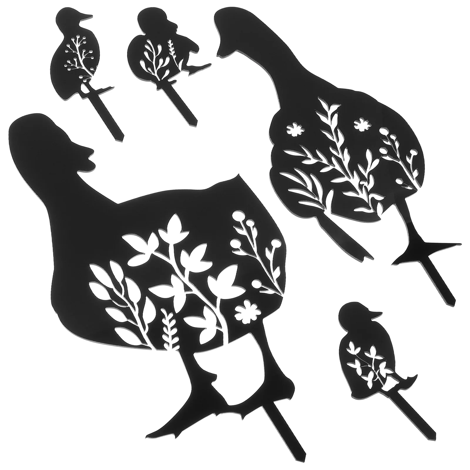 

6pcs Yard Stakes Outdoor Garden Duck Yards Decorative Acrylic Duck Stakes for Decoration Yard Outdoor