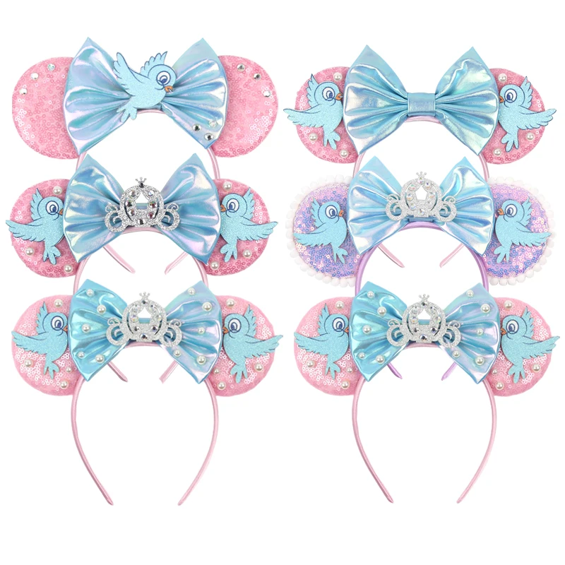 Новая повязка на голову день рождения с бантом и блестками аксессуары для волос