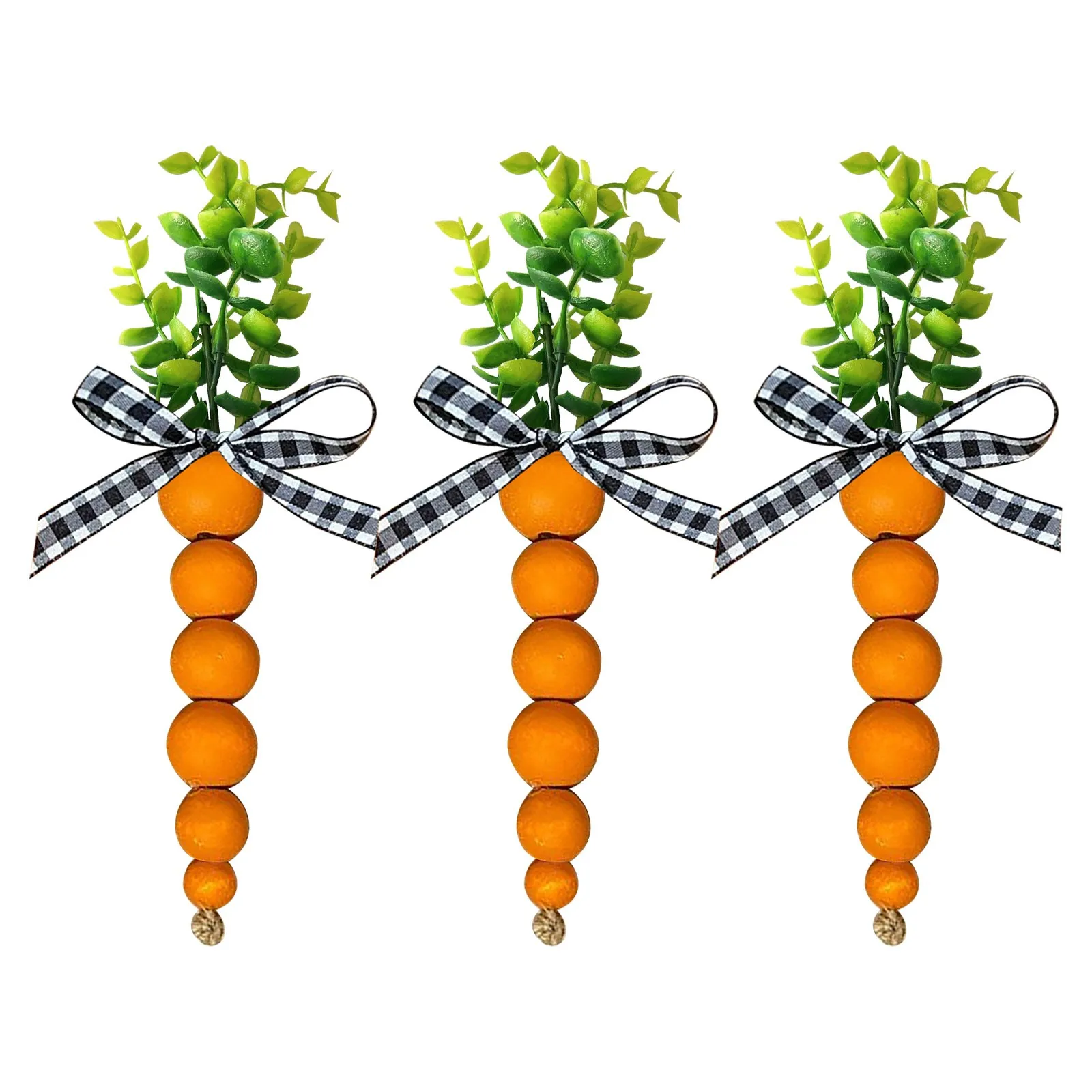 

Lattice Beaded Carrot Tray Decorative Radish Desktop Ornament