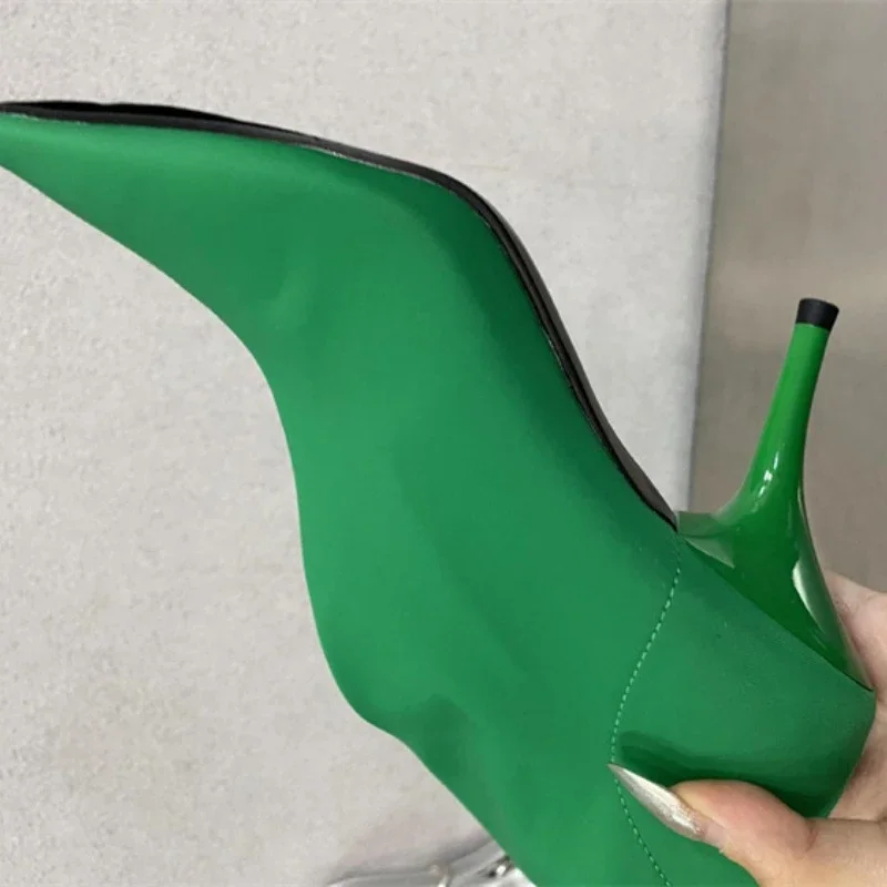 Эластичные короткие сапоги Leica на высоком каблуке европейские и американские