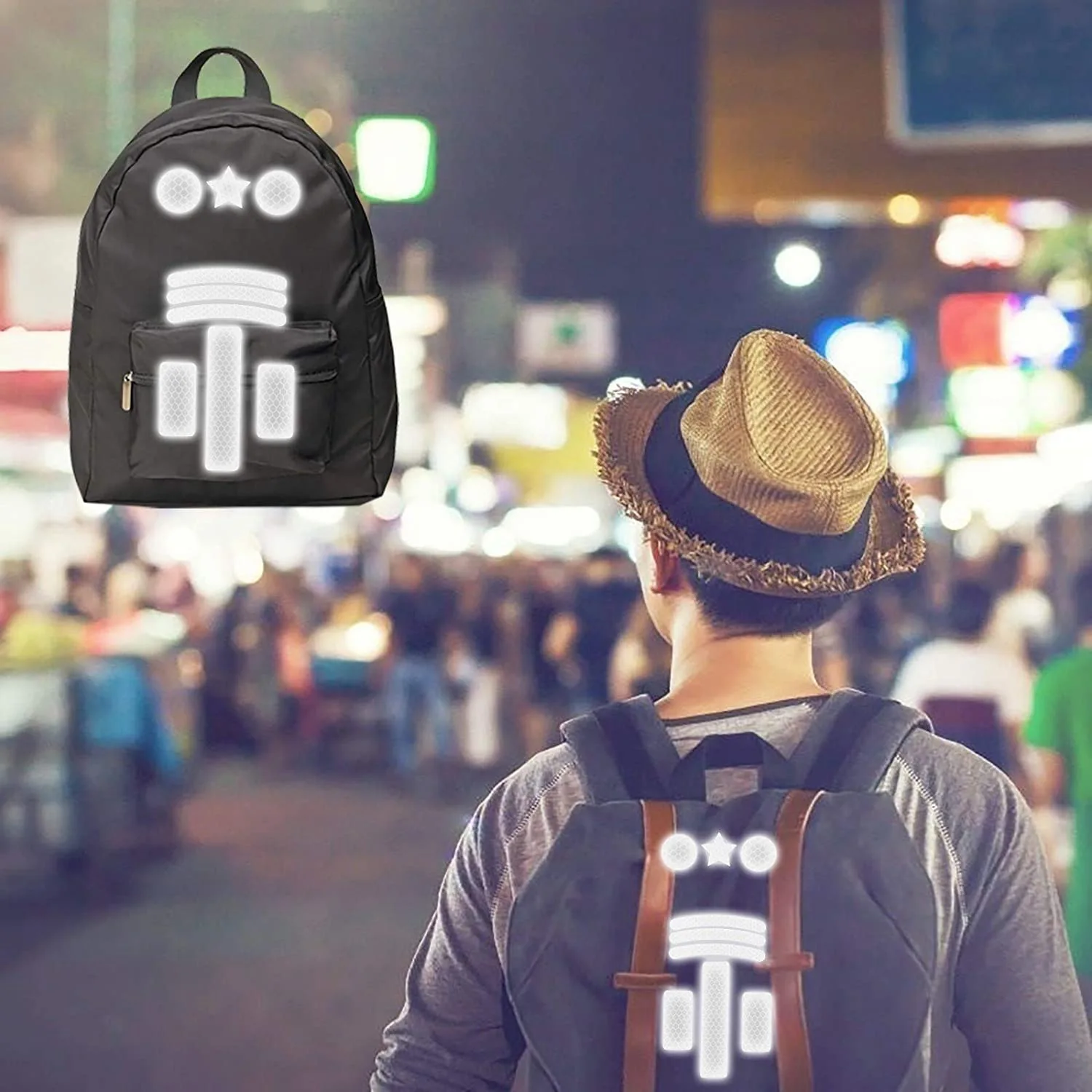 Светоотражающие полосы наклейки водонепроницаемая велосипедная лента