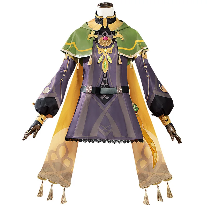 

Костюм для косплея аниме Genshin Impact Collei, женский парик