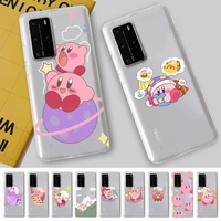 bandai cartoon kirby phone case for samsung s20 ultra s30 for redmi 8 for xiaomi note10 for huawei y6 y5 cover