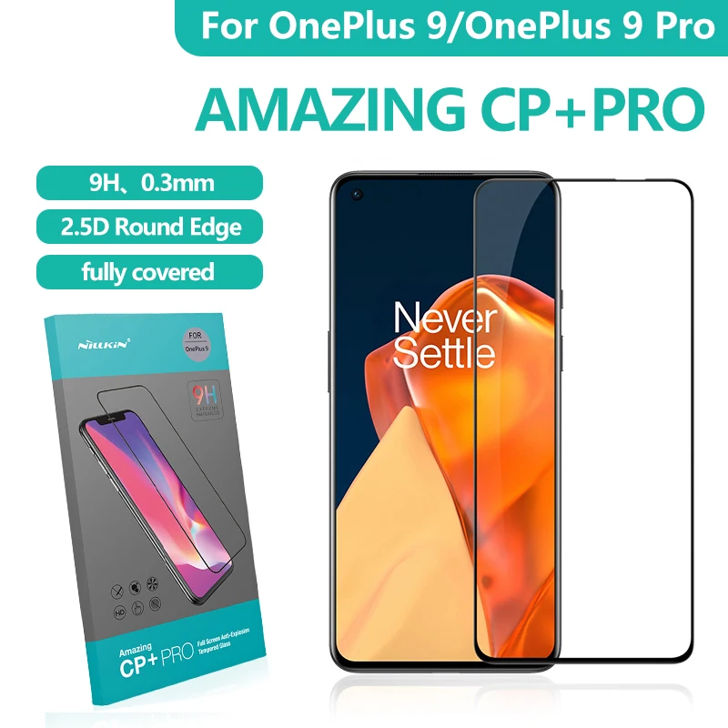 

For OnePlus 9 Phone Glass For One Plus 9 NILLKIN CP+ Pro H+ Pro Anti-Explosion Screen Protector Tempered Glass For One Plus 9