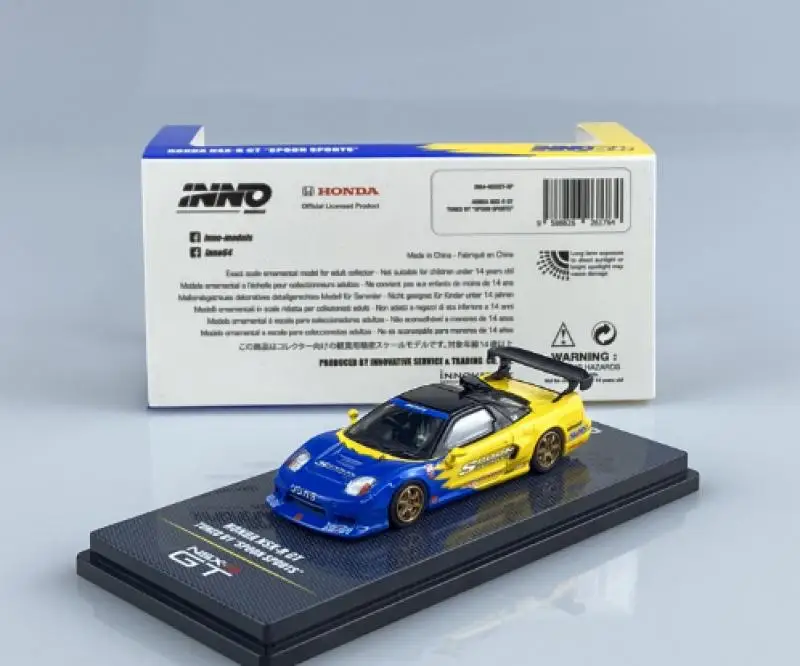 

INNO 1/64 Honda NSX-R GT Spoon Collection of die-cast alloy car decoration model toys