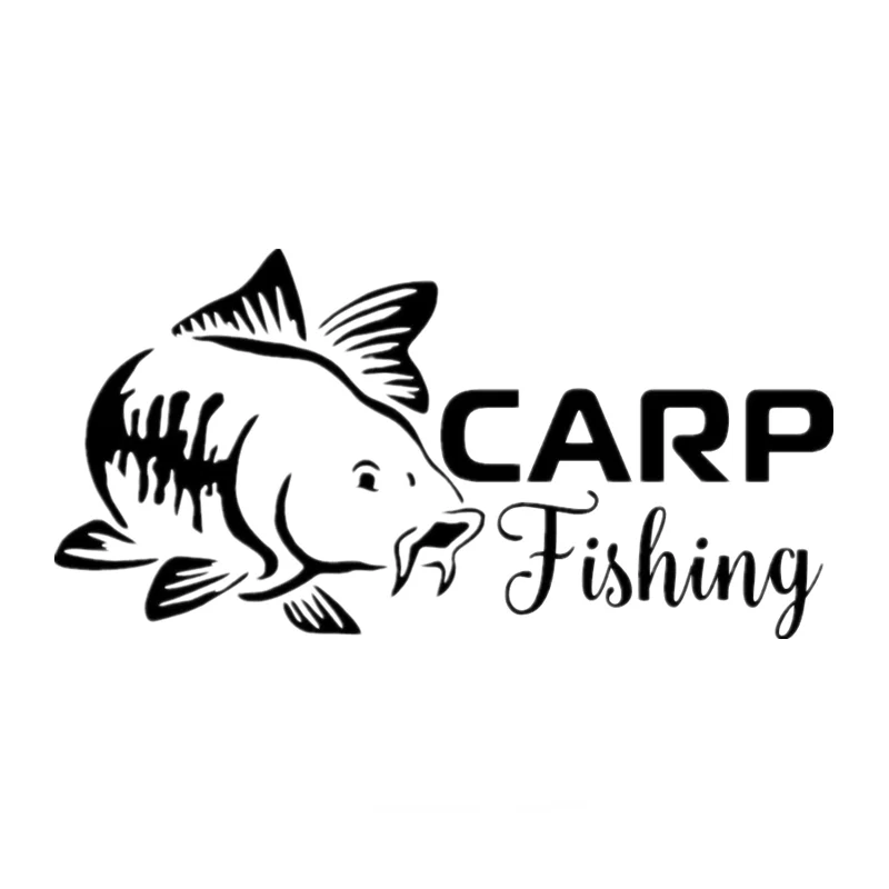

20cm Vinyl Decal Carp Fishing Fashion Personality Waterproof and Sunscreen Car Decor for Auto Truck on Window Car Sticker