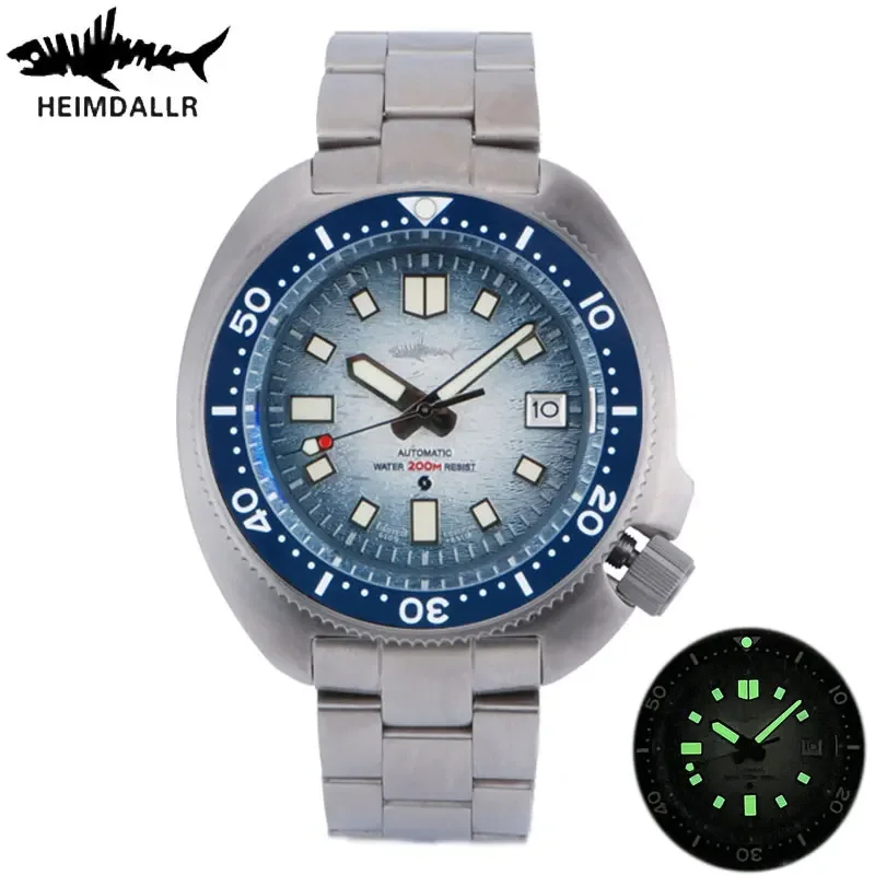 

Heimdallr Turtle Diver Watch Mens Titanium Case Sapphire 200M Waterproof Japan NH35 Automatic Movement Mechanical Wristwatches