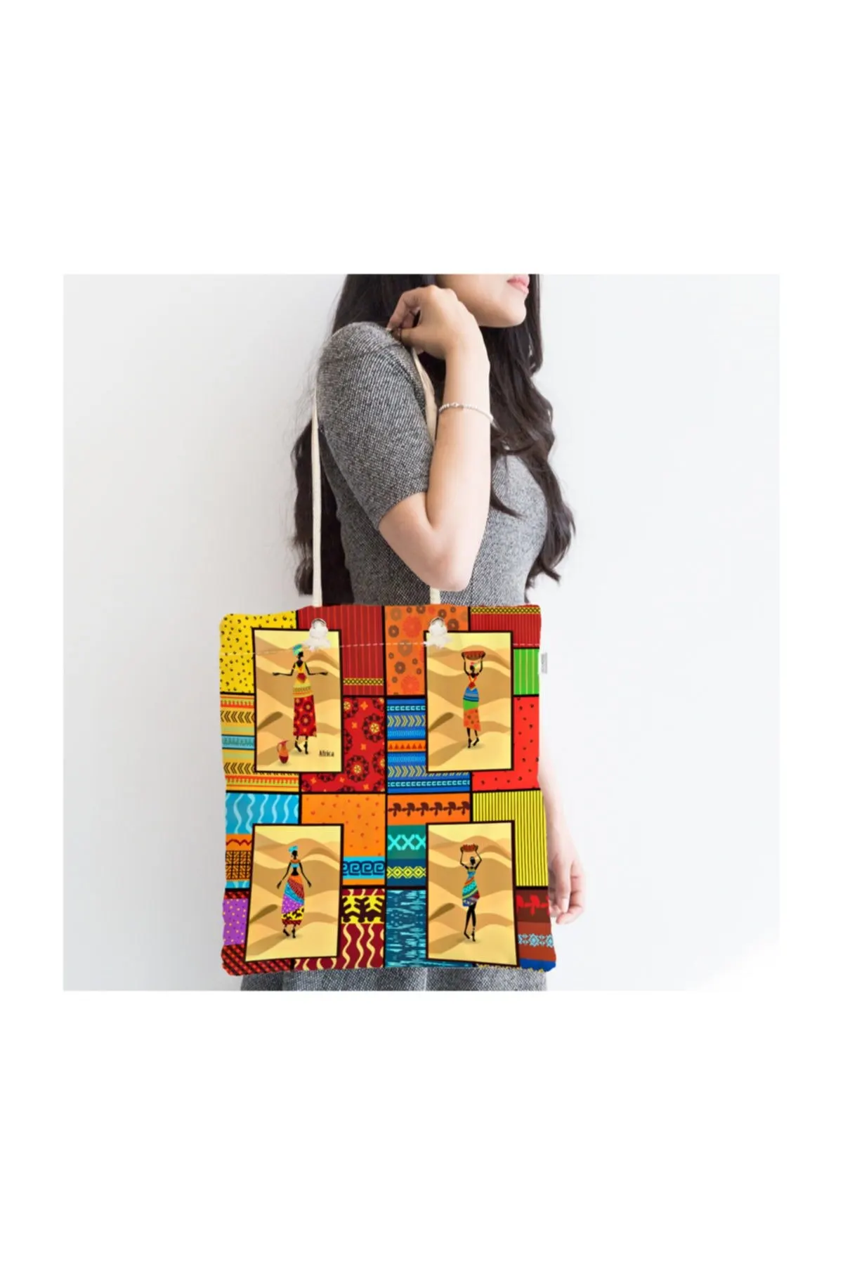 

Женская пляжная сумка-тоут на молнии с цифровой печатью