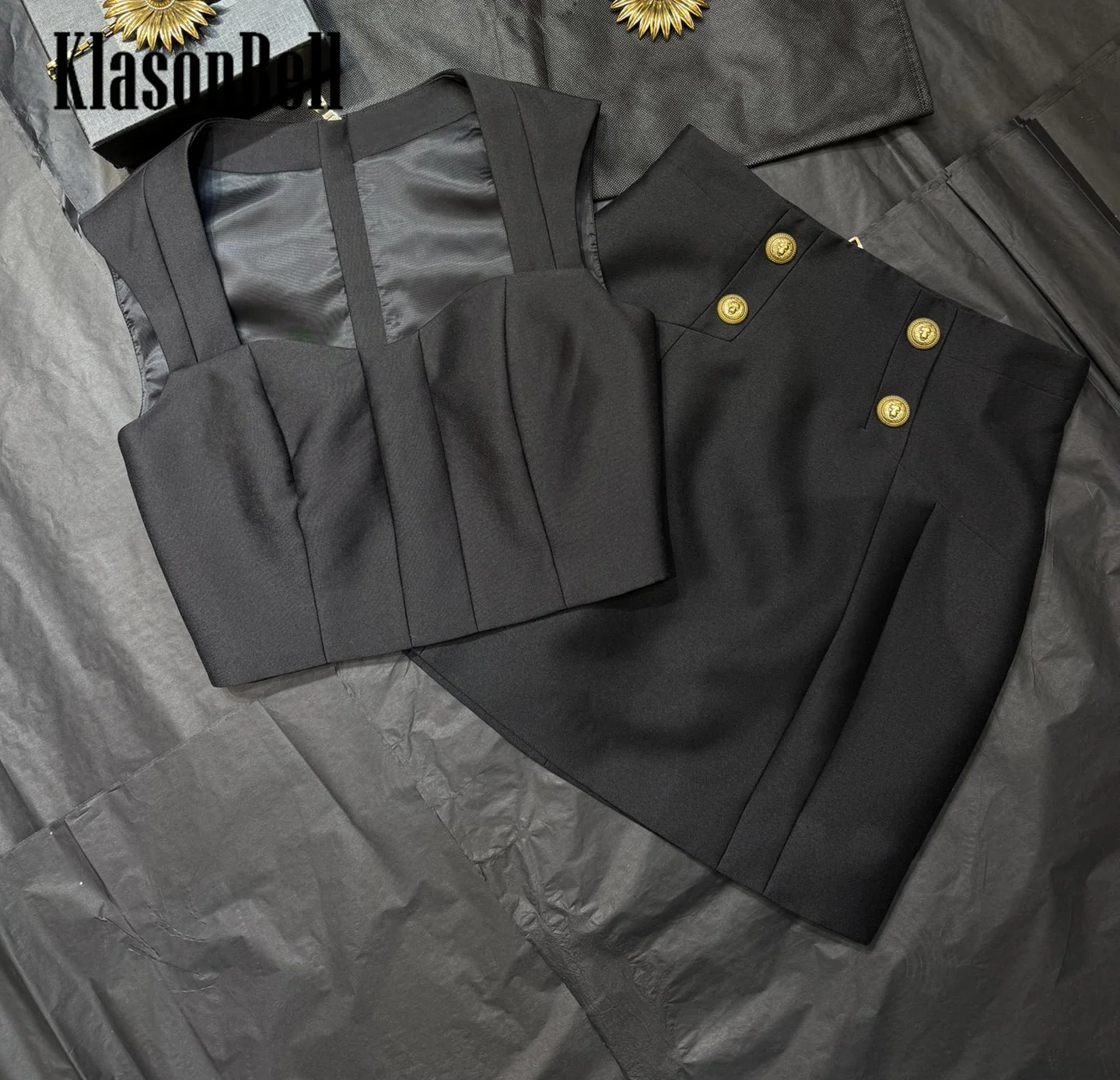 6 20 KlasonBell женский элегантный пикантный квадратный воротник без бретелек на