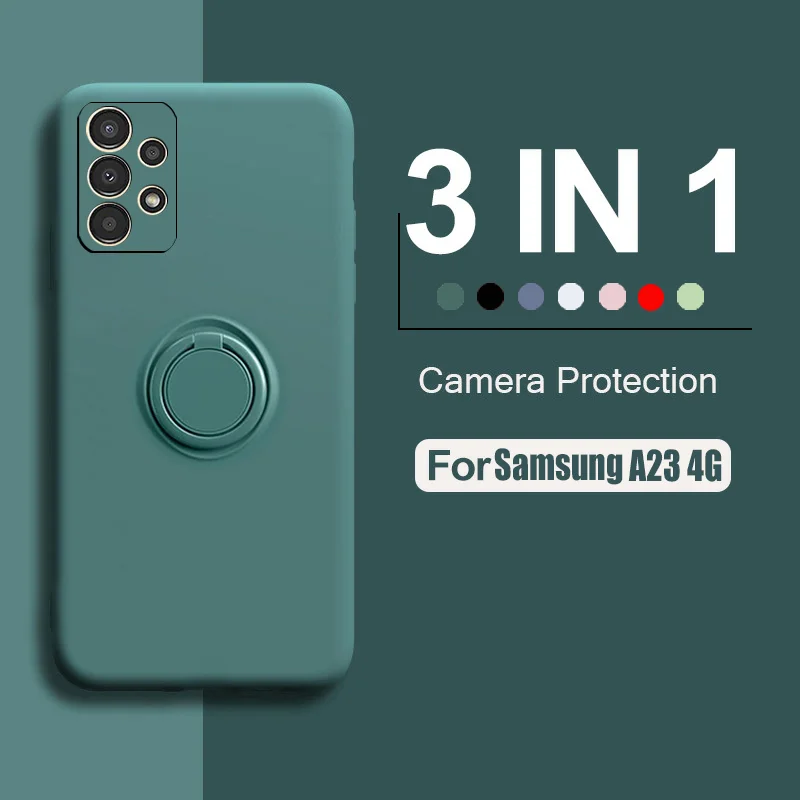 Новый квадратный силиконовый чехол для телефона Samsung A23 4G на обложке Galaxy a 23 SM-A235F